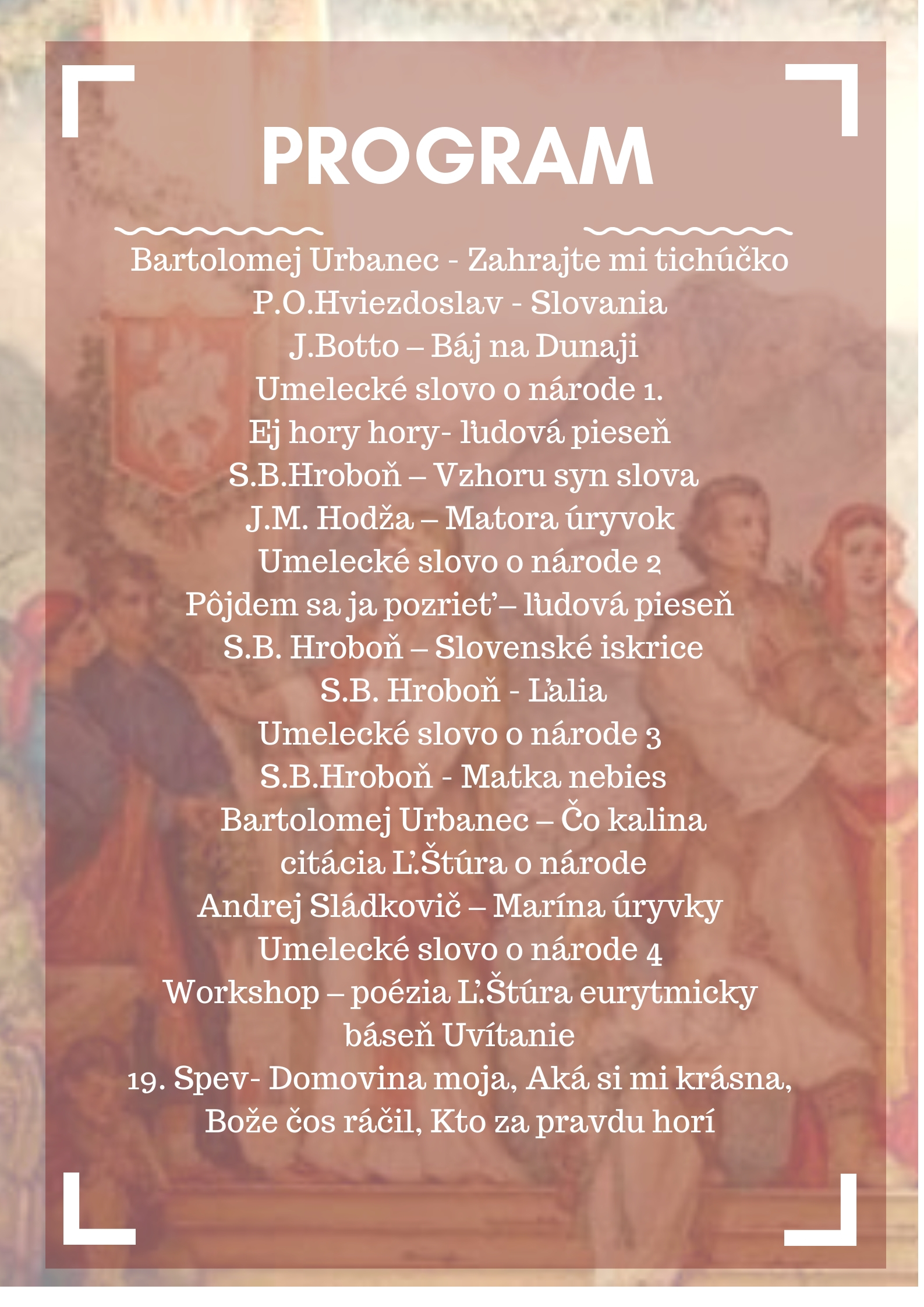 duch národa program